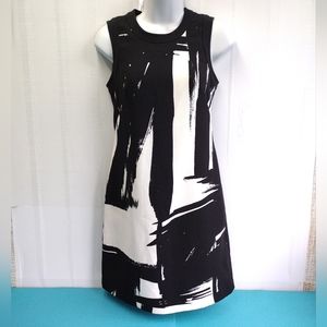 Banana Republic Pencil Colorblock Lined Shift Dress Size 0